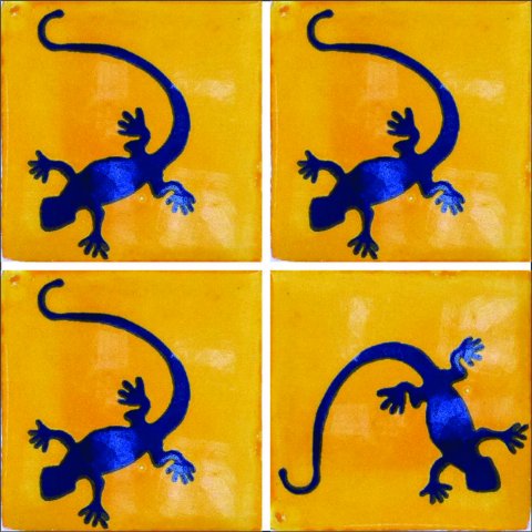 TALAVERA TILES / Talavera Tile 4x4 inch (90 pieces) - Style AZ099 / These beatiful handpainted Mexican Talavera tiles will give a colorful decorative touch to your bathrooms, vanities, window surrounds, fireplaces and more.