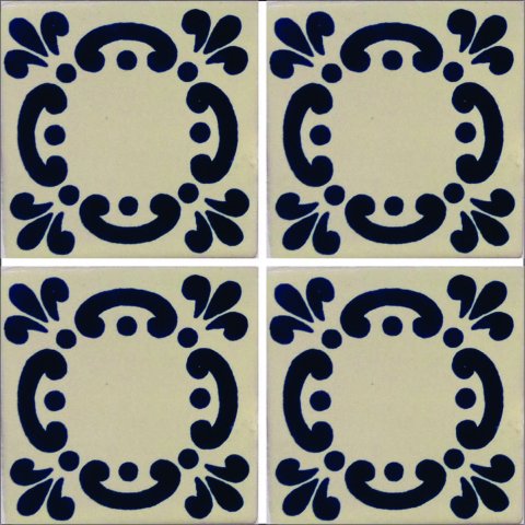 TALAVERA TILES / Talavera Tile 4x4 inch (90 pieces) - Style AZ169 / These beatiful handpainted Mexican Talavera tiles will give a colorful decorative touch to your bathrooms, vanities, window surrounds, fireplaces and more.