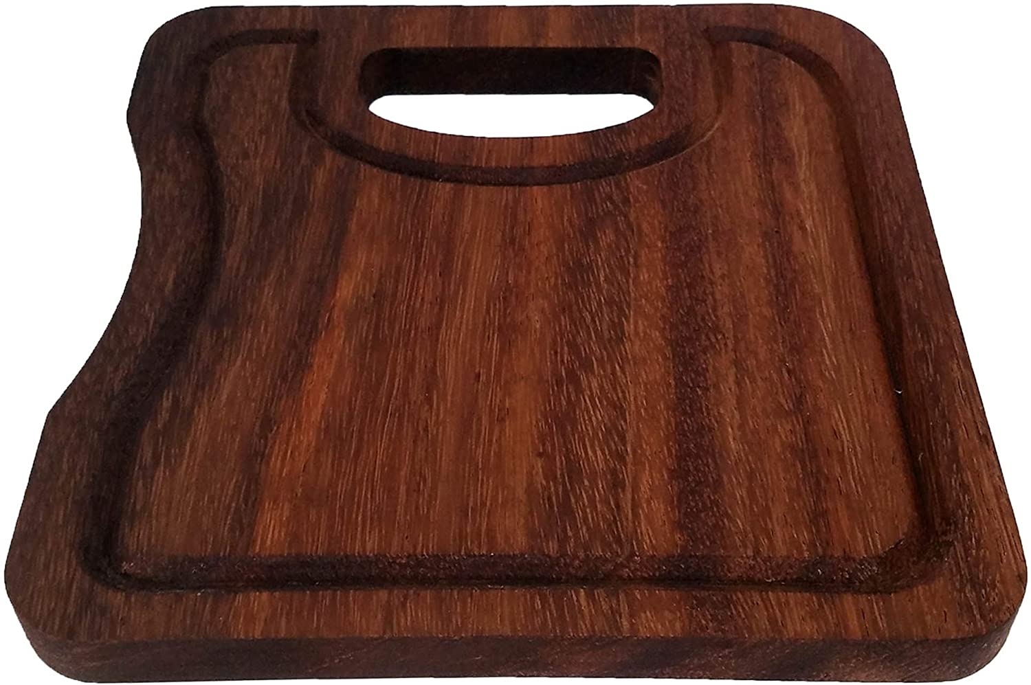 PRODUCTOS DE MADERA DE PAROTA / Small Parota Wood Serving/Cutting Board with Juice Groove