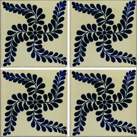 TALAVERA TILES / Talavera Tile 4x4 inch (90 pieces) - Style AZ002 / These beatiful handpainted Mexican Talavera tiles will give a colorful decorative touch to your bathrooms, vanities, window surrounds, fireplaces and more.