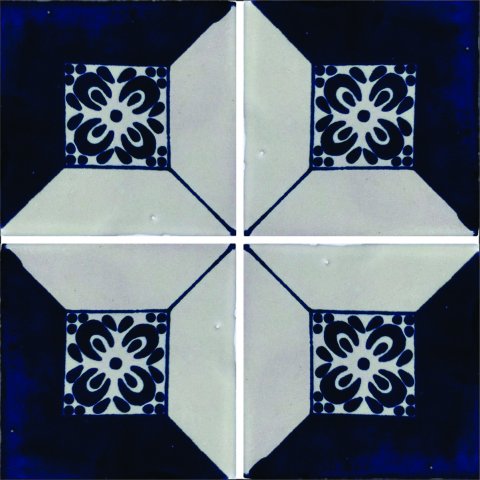 TALAVERA TILES / Talavera Tile 4x4 inch (90 pieces) - Style AZ138 / These beatiful handpainted Mexican Talavera tiles will give a colorful decorative touch to your bathrooms, vanities, window surrounds, fireplaces and more.