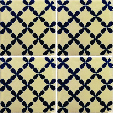 TALAVERA TILES / Talavera Tile 4x4 inch (90 pieces) - Style AZ179 / These beatiful handpainted Mexican Talavera tiles will give a colorful decorative touch to your bathrooms, vanities, window surrounds, fireplaces and more.