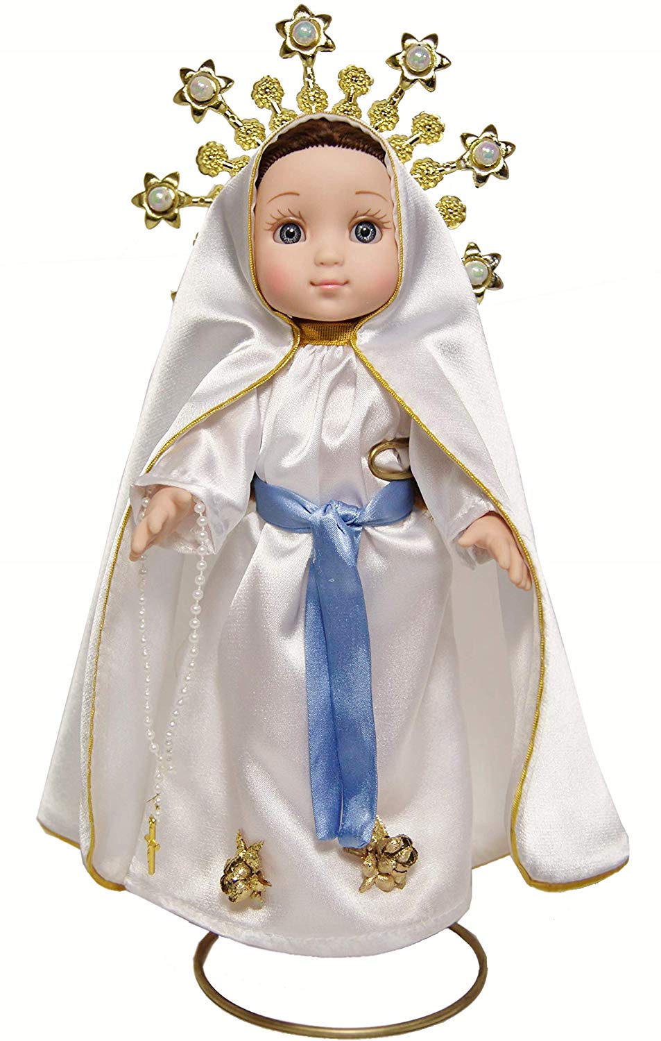 MARIA CONTIGO / Our Lady of Lourdes 10'' Doll with Rosary